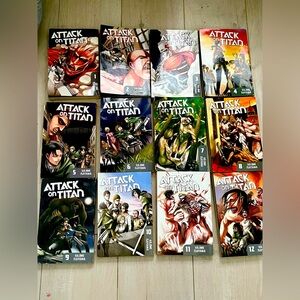 Attack on titan books 1-12